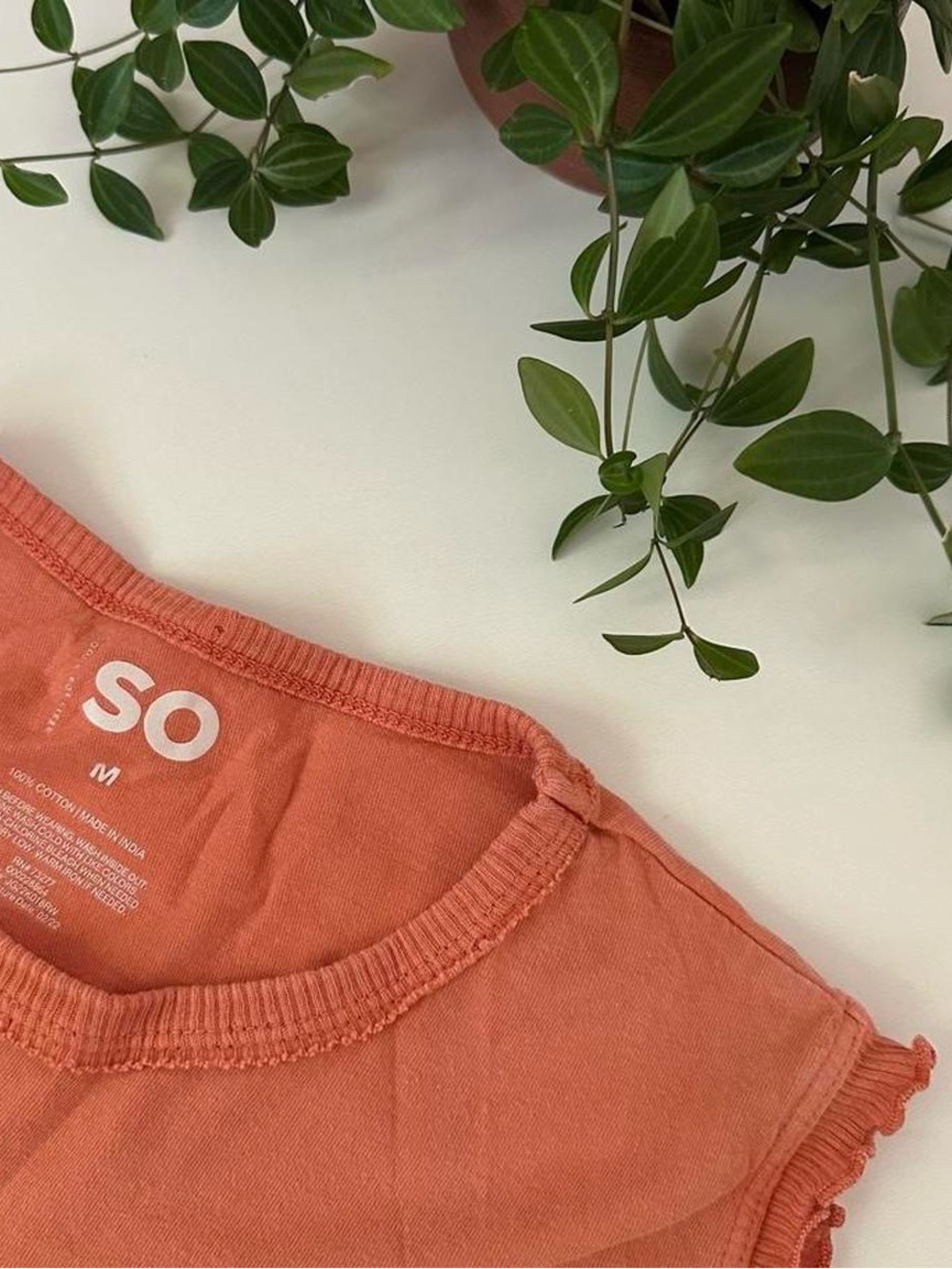 Women’s Coral Tank with Ruffle Edges